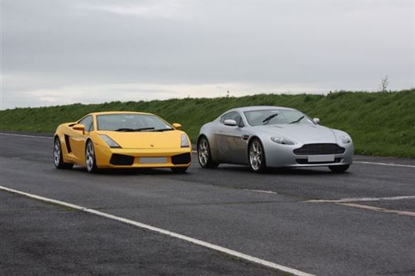 Aston Martin V8 Vantage vs Lamborghini Gallardo Driving Experience 1