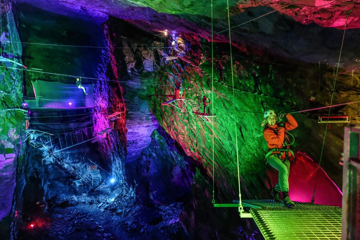 Zip World Caverns Adventure Course Experience from Trackdays.co.uk