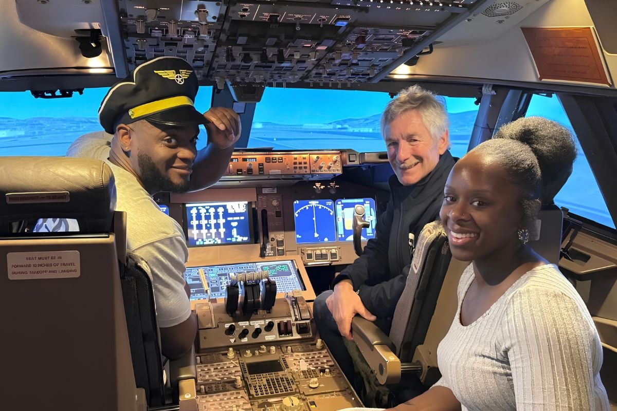 Family 45 Minute Boeing 747 Sim Session (Up to Four People) Experience from Trackdays.co.uk