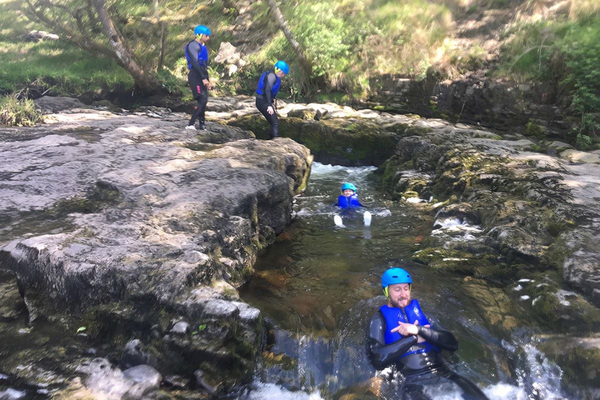 Gorge Walking Taster at Dinas Rock South Wales Driving Experience 1