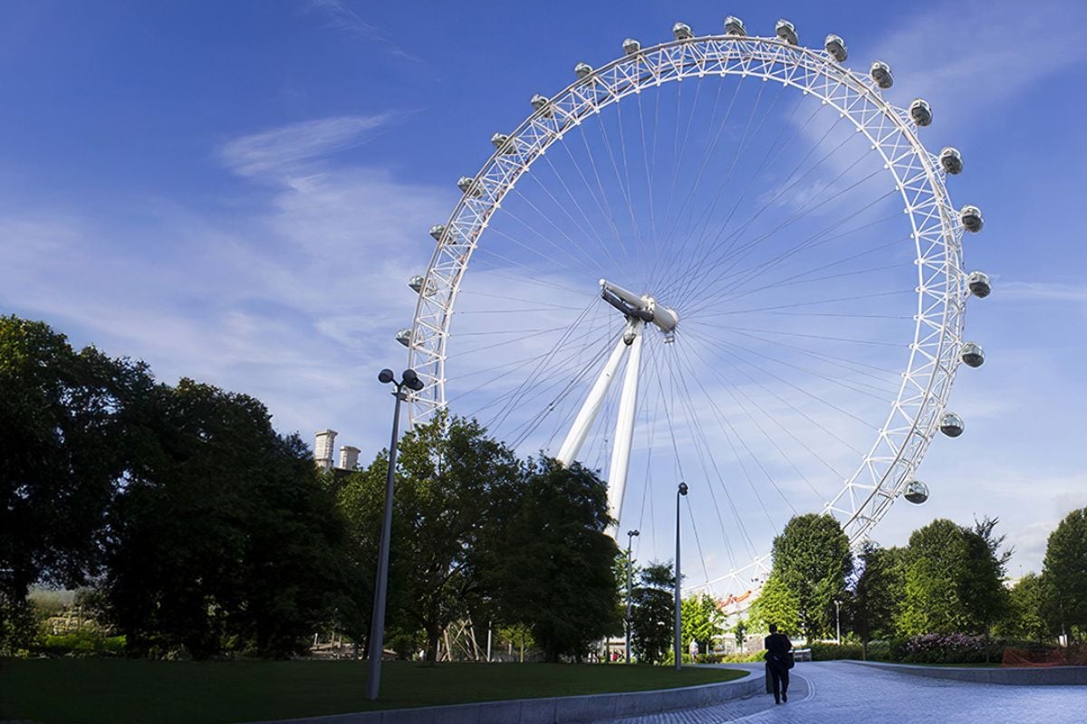 London Eye Tickets and Two-course Meal for Two Experience from Trackdays.co.uk