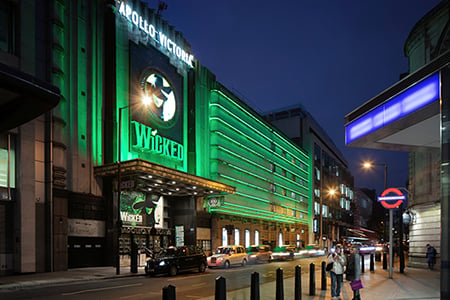 One Night 3 Star London Stay Wicked The Musical for Two Experience from Trackdays.co.uk