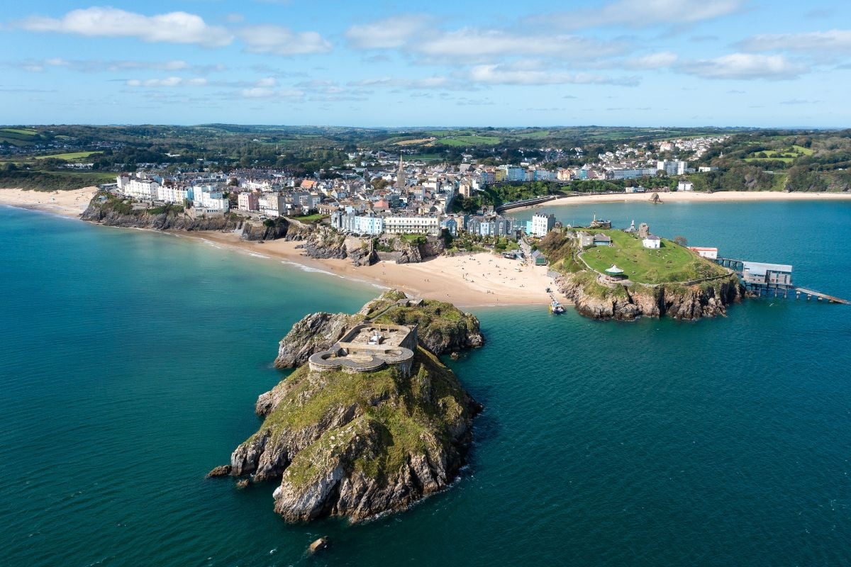 Private Pembrey and Tenby Helicopter Tour Driving Experience 1