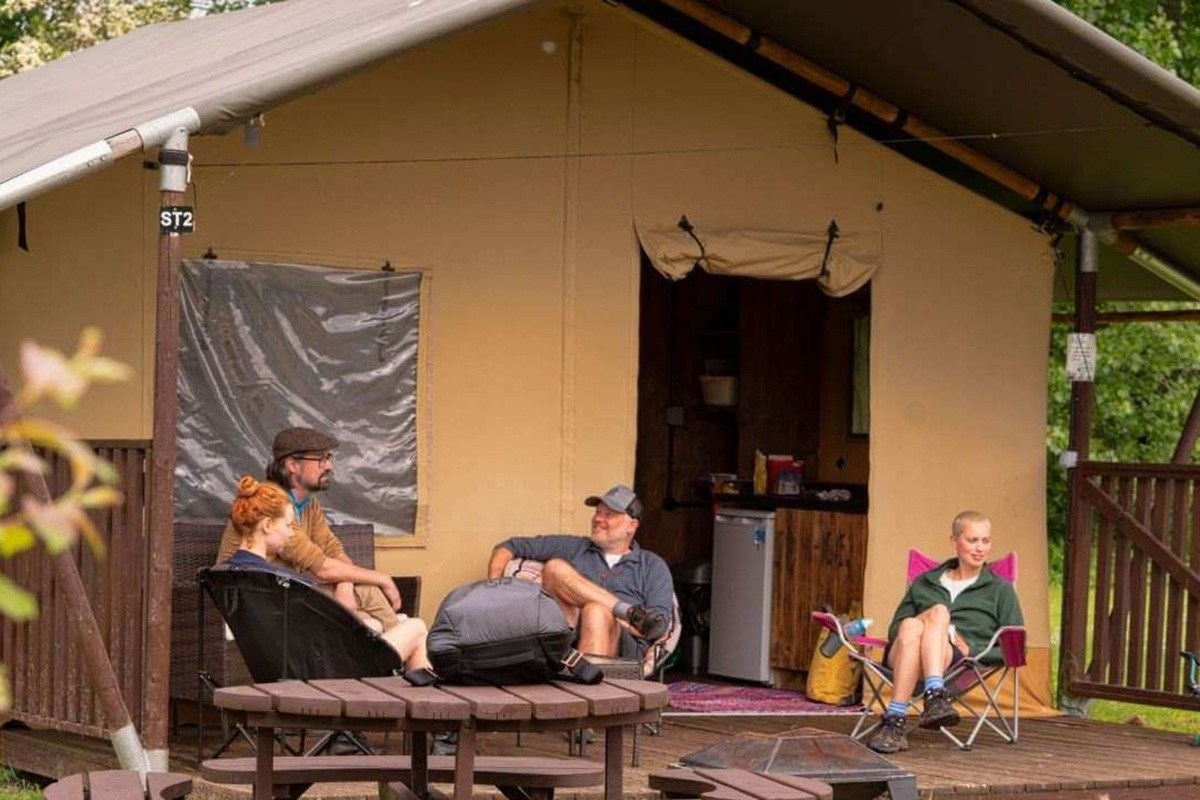 One Night Safari Tent Camping for Up to Five in Hertfordshire Experience from Trackdays.co.uk