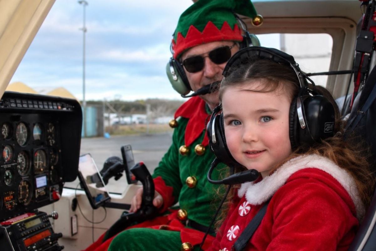 Santa's Christmas Elf Helicopter Adventure for Two in Kent Experience from Trackdays.co.uk