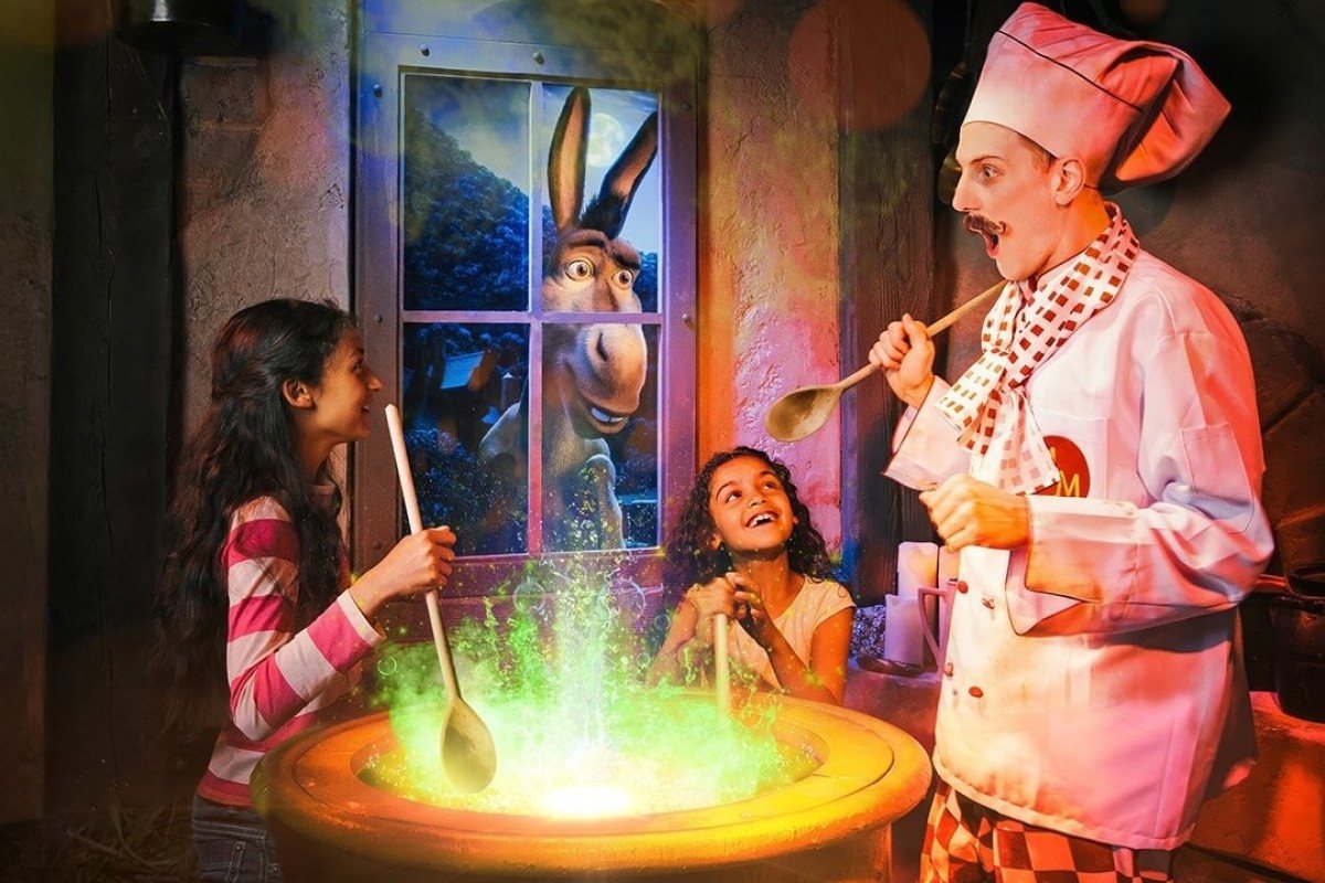 Shreks Adventure London and Two Course Meal and Drink for Three Experience from Trackdays.co.uk