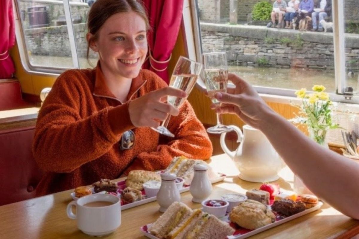 Skipton Afternoon Tea Cruise with Bottle of Bubbly Experience from Trackdays.co.uk