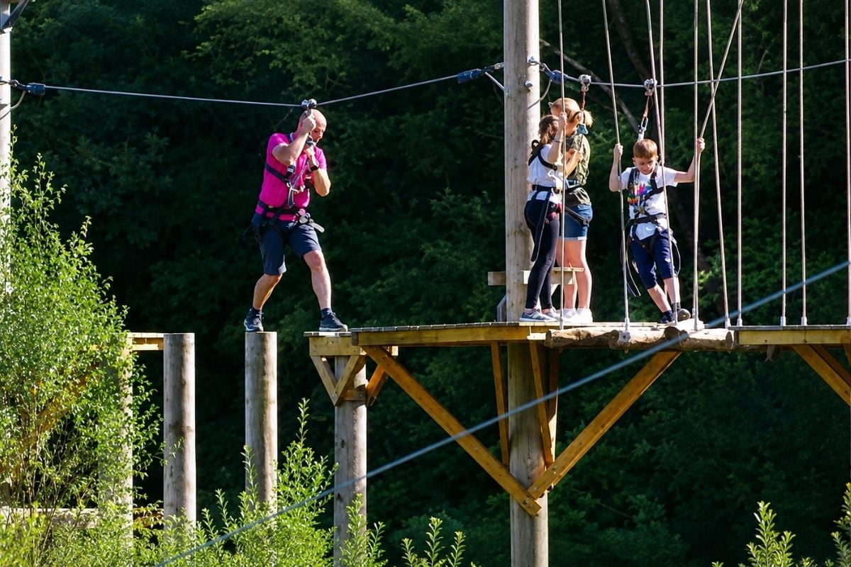 'Skytrek' High Ropes Course for Three at Hangloose Cornwall Experience from Trackdays.co.uk