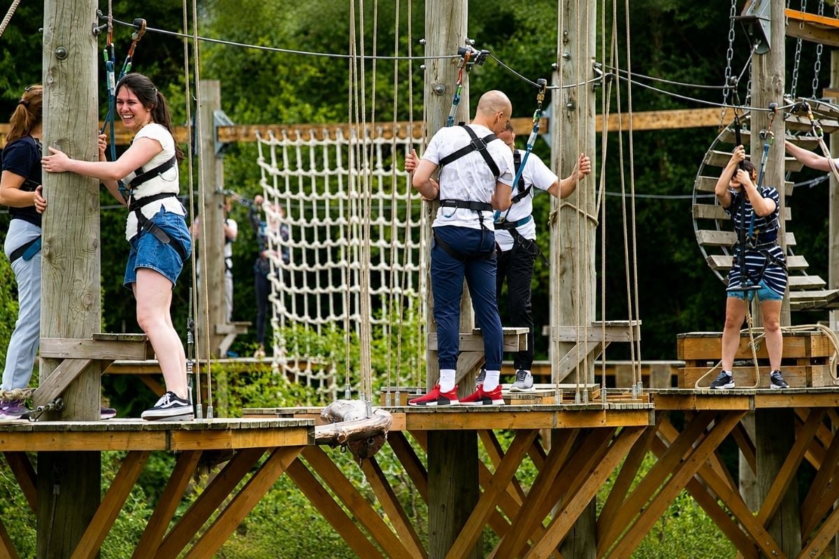 'Skytrek' High Ropes Course for Two at Hangloose Cornwall Driving Experience 1