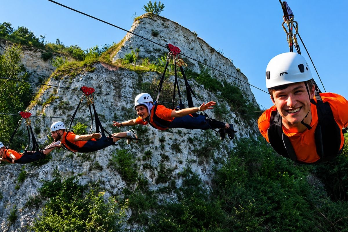 'Skywire' Zipline Adventure for Three at Bluewater Experience from Trackdays.co.uk