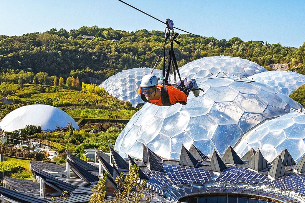 The Eden Project Zip Wire for One in Cornwall Experience from Trackdays.co.uk