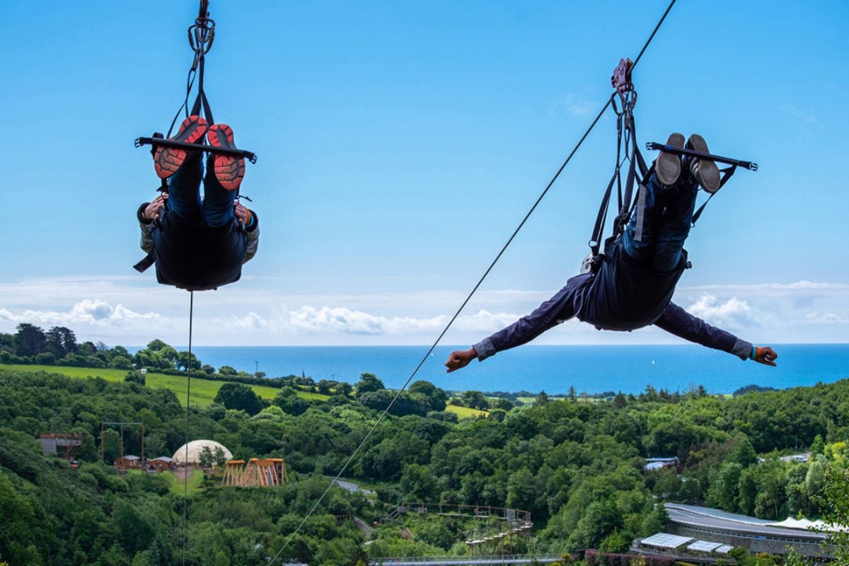 The Eden Project Zip Wire for Three in Cornwall Experience from Trackdays.co.uk