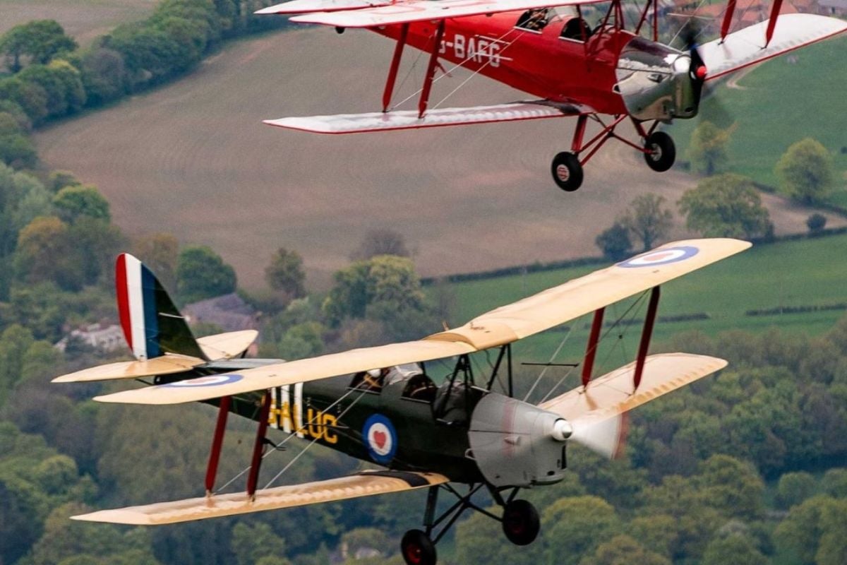 The Ultimate Dambusters Run Tiger Moth Flight Driving Experience 1