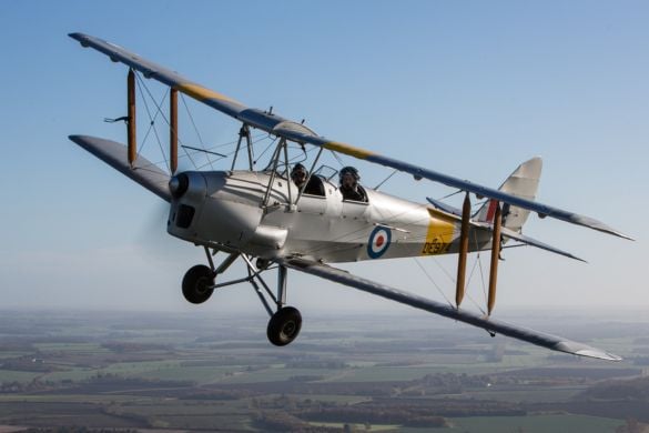 15 Minute Tiger Moth Flight and IWM Duxford Entrance Driving Experience 1