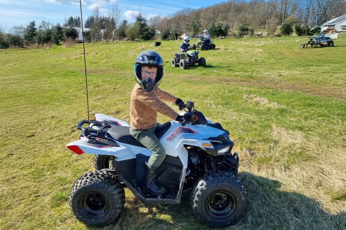Junior Quad Biking Session for Two (Ages 10+) Experience from Trackdays.co.uk