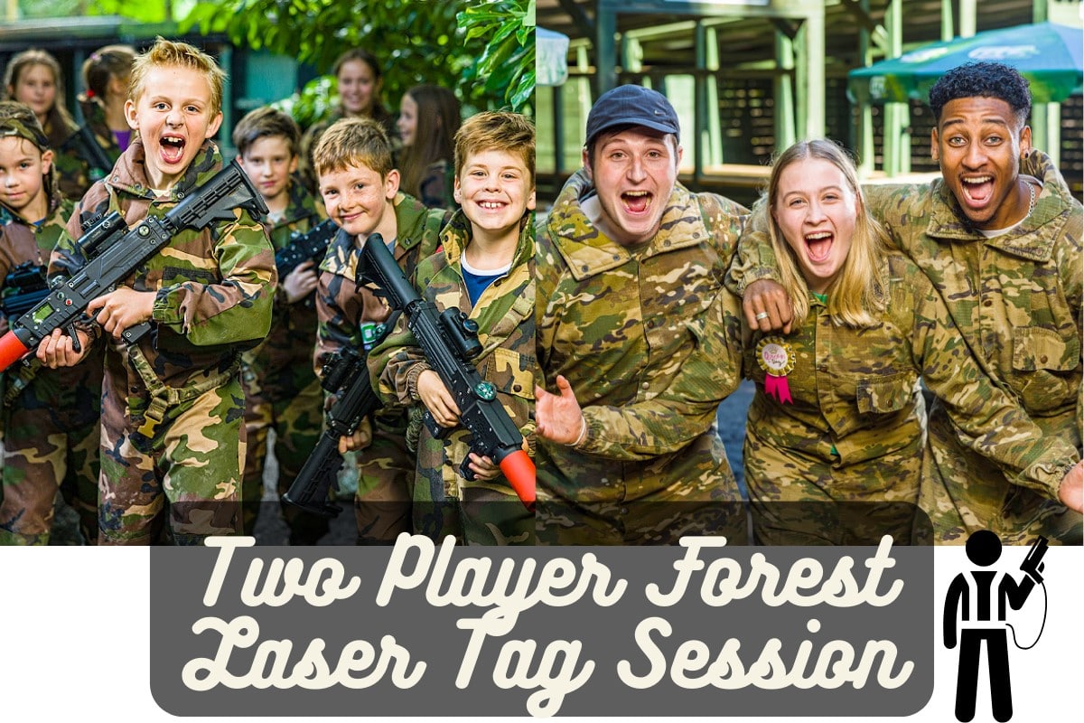 Two Player Forest Laser Tag Session Experience from Trackdays.co.uk