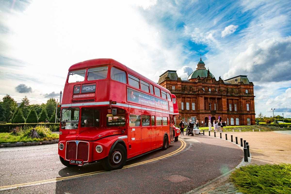 Vintage Bus Tour & Sparkling Afternoon Tea for Two Experience from Trackdays.co.uk